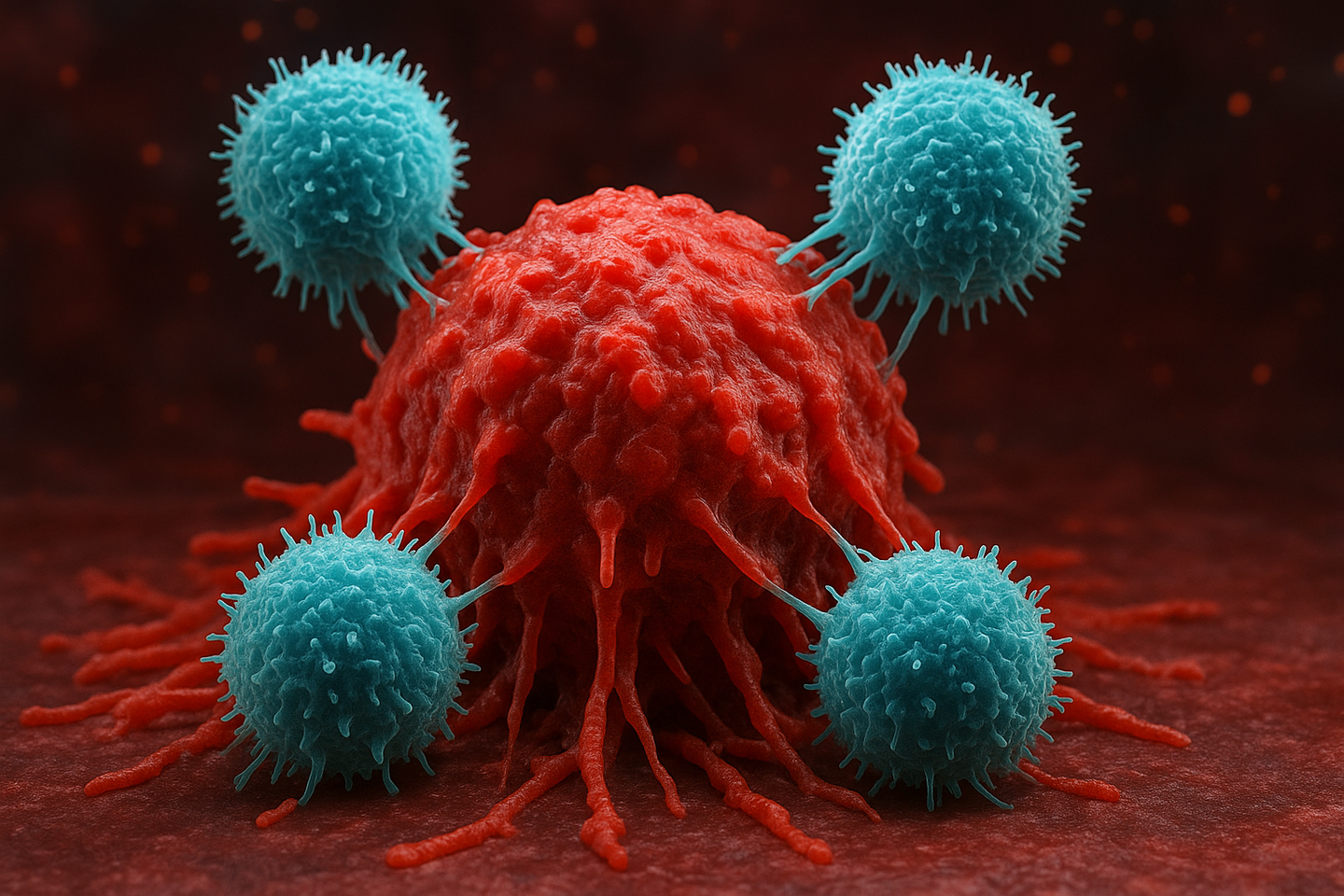 Researchers at MIT and Harvard have engineered stealth CAR-NK cells that avoid immune rejection and attack tumors more effectively