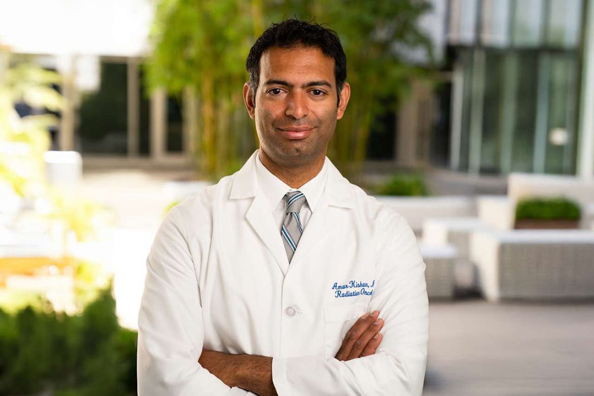 Dr. Amar Kishan, executive vice chair of radiation oncology at the David Geffen School of Medicine at UCLA and the study's first author.
