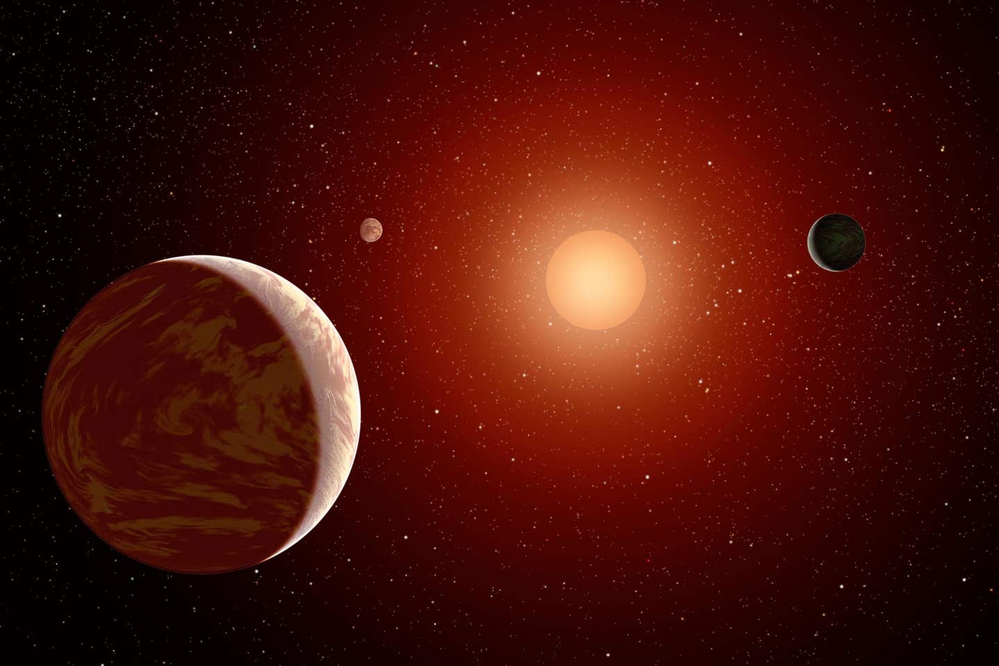 Red dwarfs dominate the neighborhood and often host rocky worlds in temperate orbits. Yet their environments may hinder complex biology.
