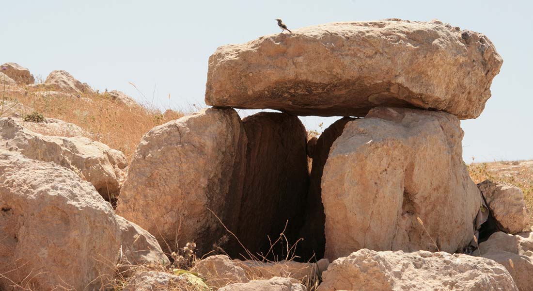 Dolmen found at Murayghat in Jordan. 