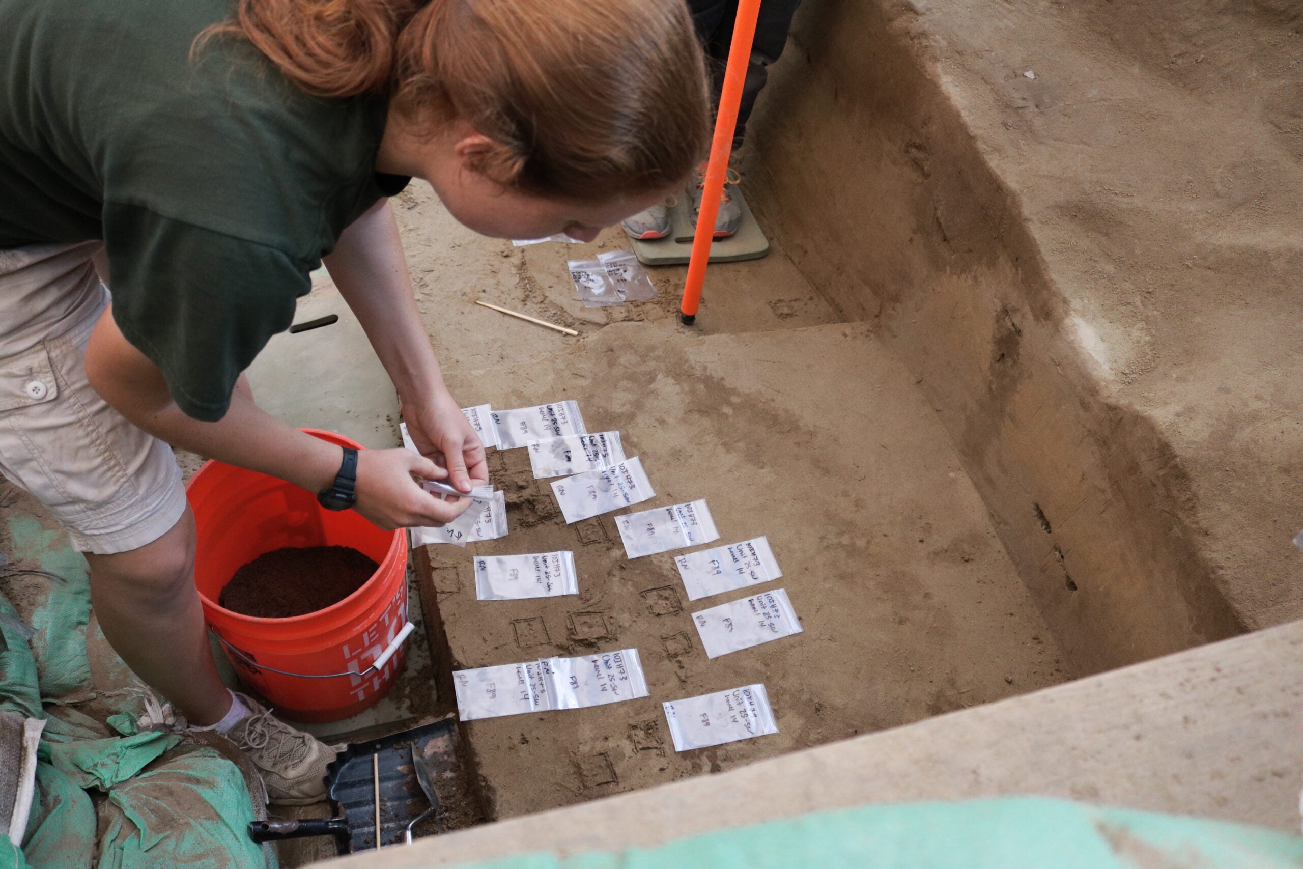 An archaeological dig in Idaho where some of the stone tools were found.