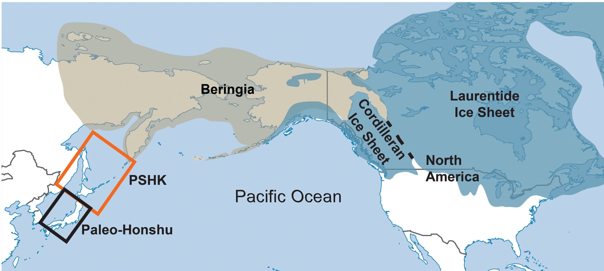 Map showing the locations of major physiographic regions discussed in the study.