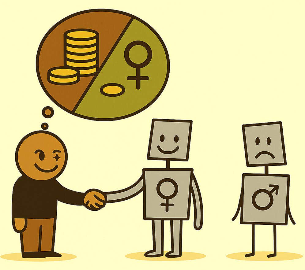 A new study shows that people bring deep-rooted gender expectations into interactions with AI