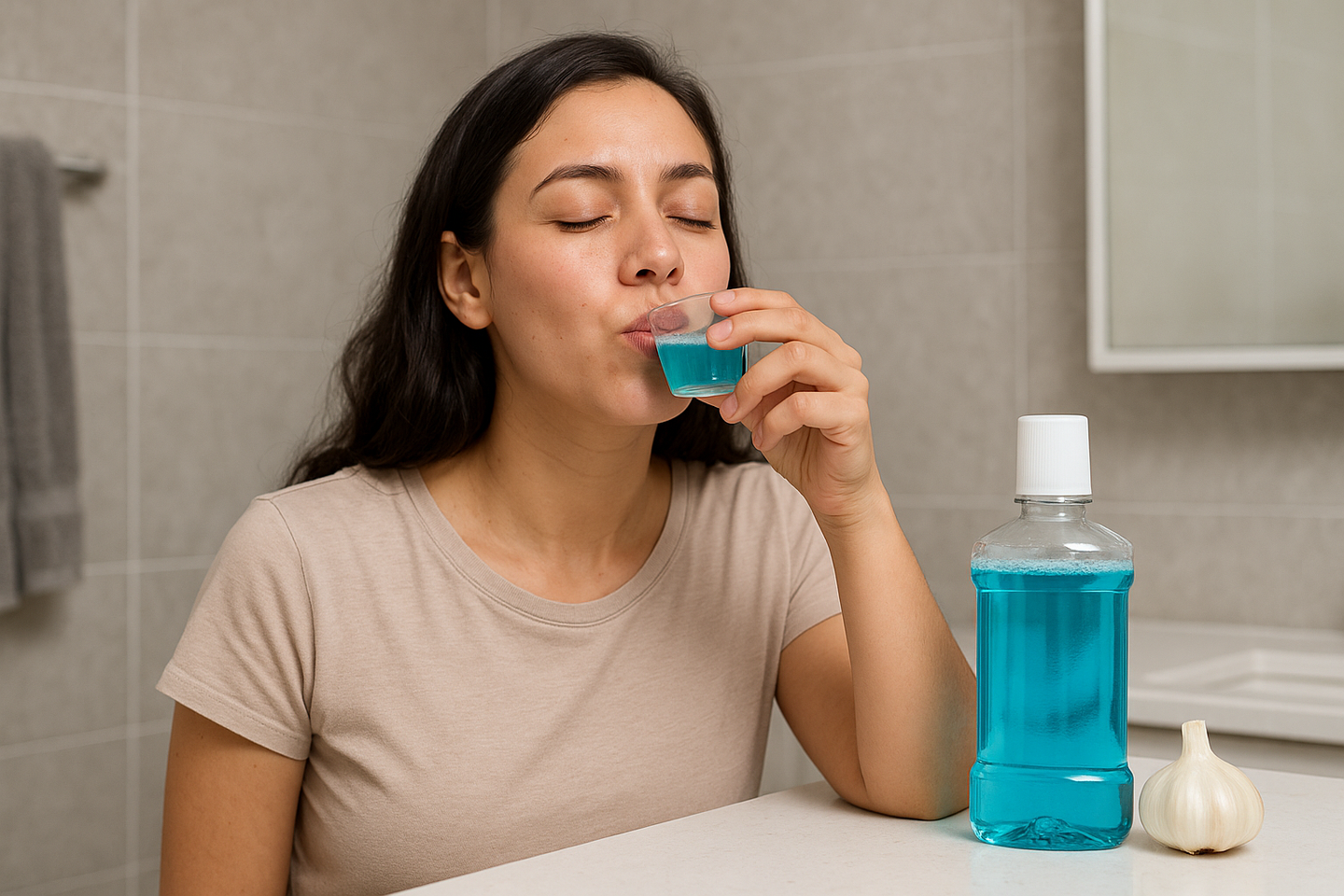A new systematic review finds that concentrated garlic extract mouthwash can match chlorhexidine against oral bacteria, raising hopes for a natural alternative.