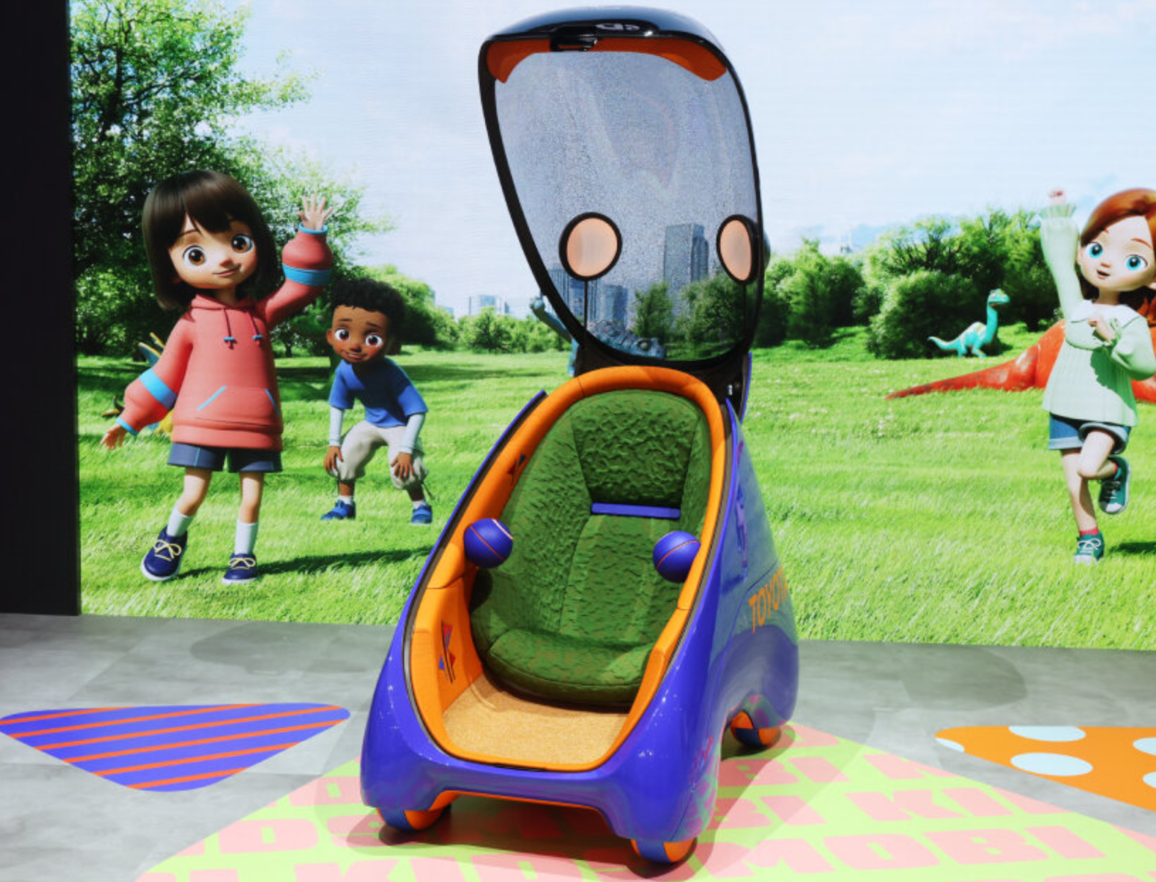 Toyota showcased a small, glowing pod that offers something truly bold: safe, independent travel for children without an adult in the seat beside them. 