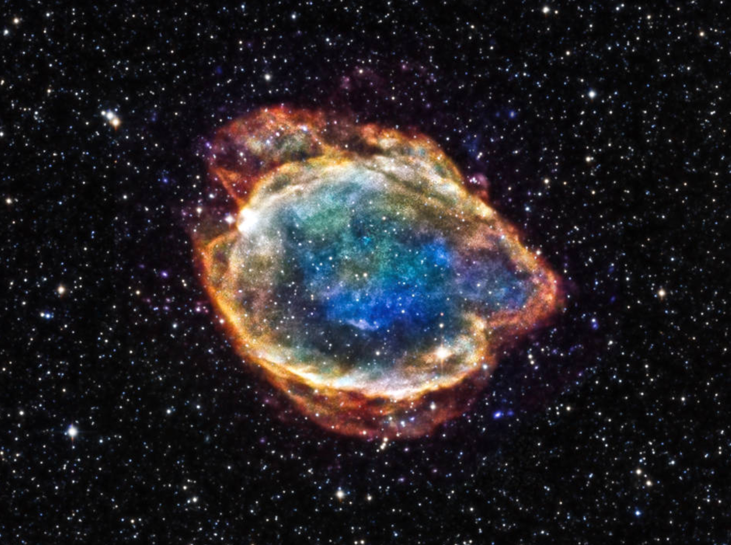 Researchers used type Ia supernovae, similar to G299 pictured, to help establish that the universe's expansion may actually have started to slow.