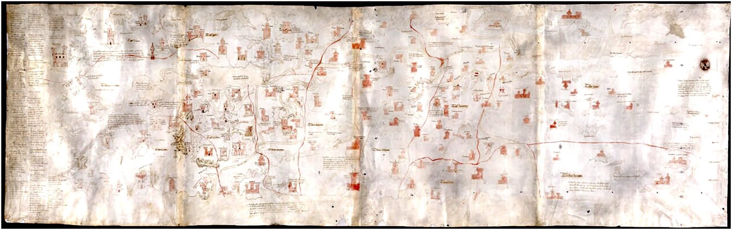 The Large Burchard Map (Carte nautiche, IV (recto); by permission of Ministero della cultura / Archivio di Stato di Firenze