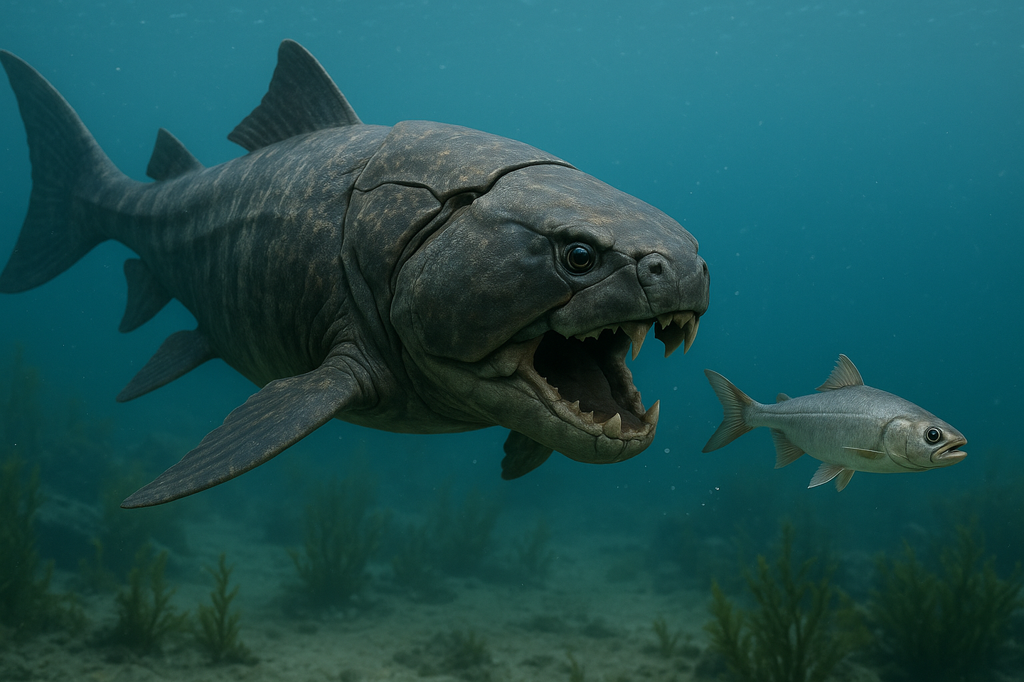 About 360 million years ago, a huge armored fish patrolled a shallow sea that once covered what is now Cleveland.