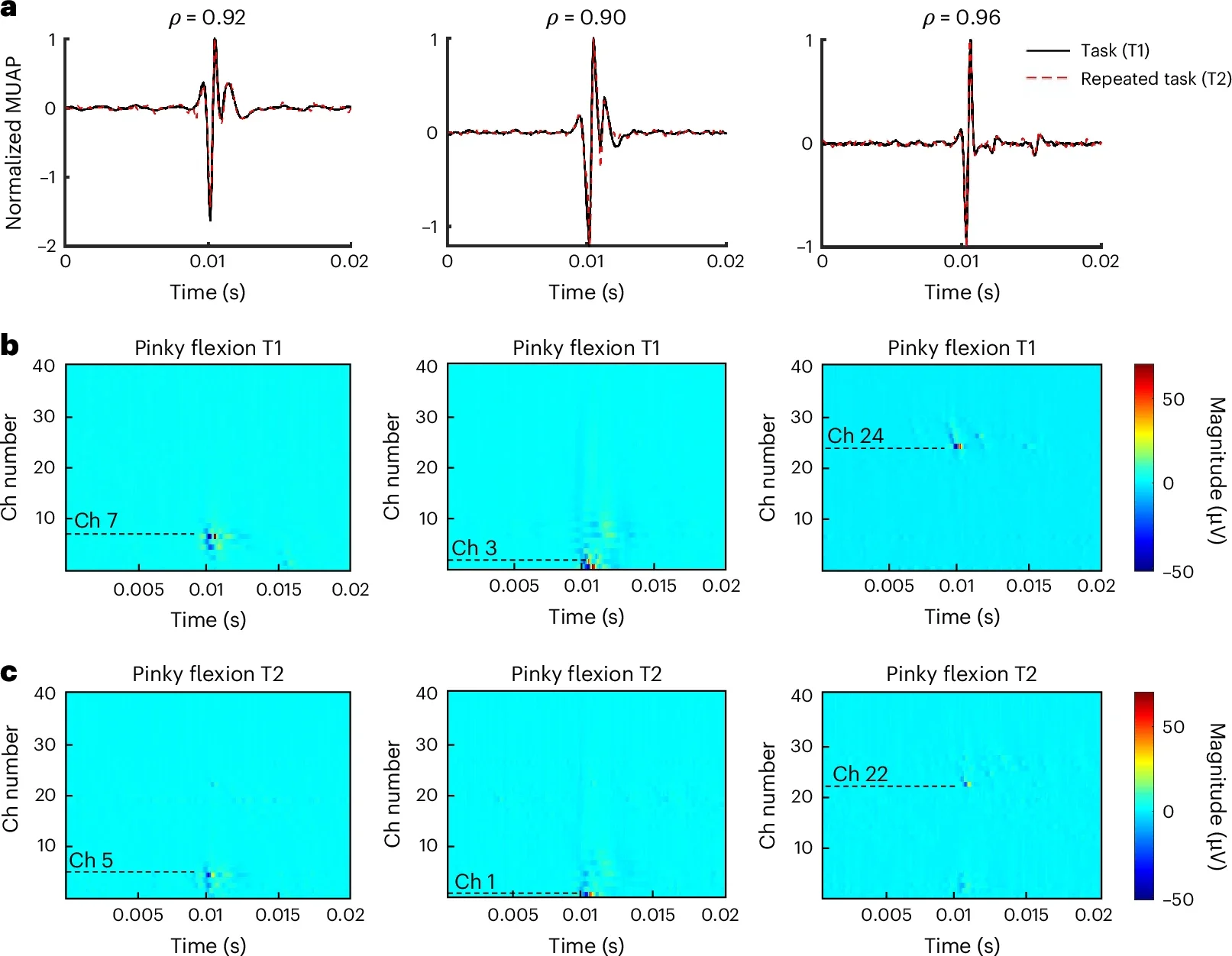 Tracking of MUs for tasks with significant time intervals between repetitions.