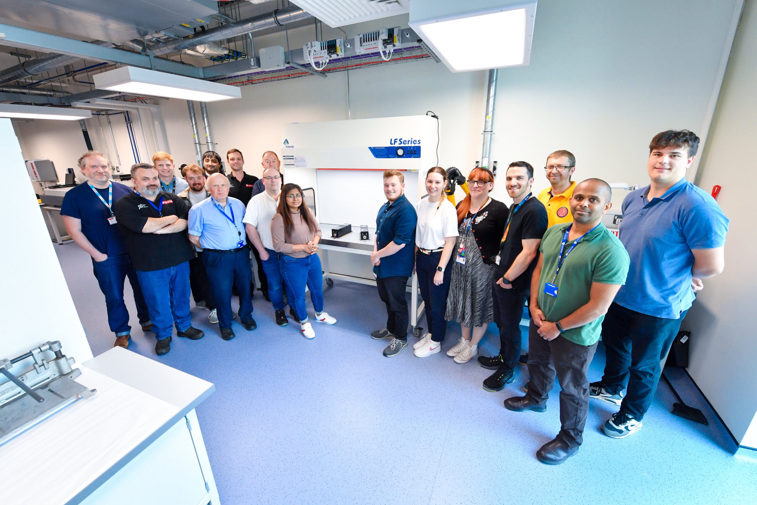 The Space Park Leicester team behind the Fluorescent Deep Space Petri-Pod (FDSPP).