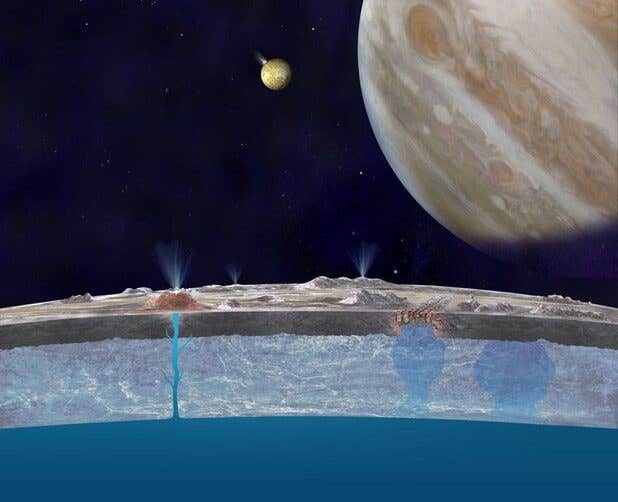 New analysis of Juno data reveals Europa’s ice shell may be up to 39 kilometers thick, reshaping views of its hidden ocean.