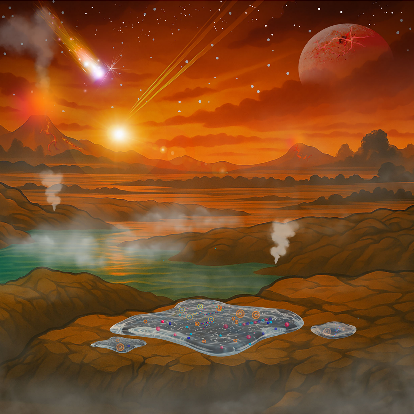 New research suggests life began in sticky gels that protected early chemistry before cells existed.