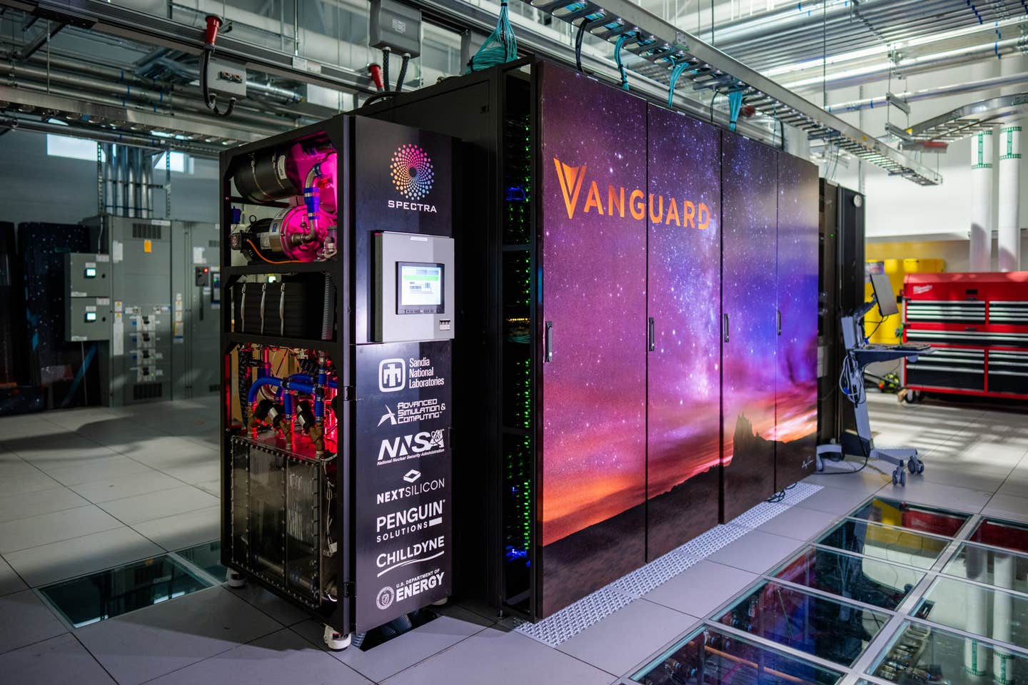 Spectra is Sandia National Laboratories’ newest supercomputer and the second in the Vanguard program, which explores advanced computer architectures for national security applications.
