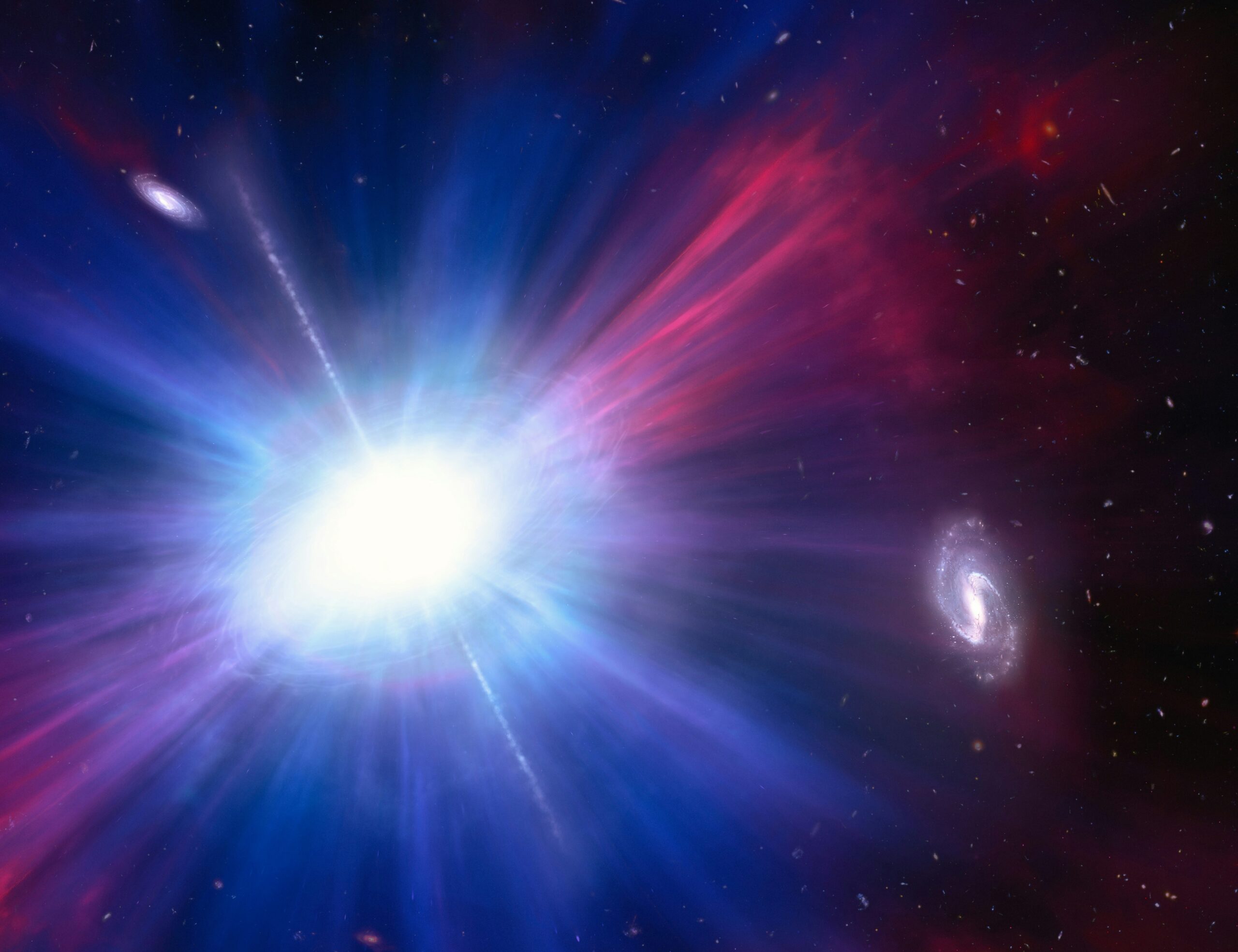 Luminous Fast Blue Optical Transient (Artist's Concept) Caption: This is an artist's concept of one of brightest explosions ever seen in space. 