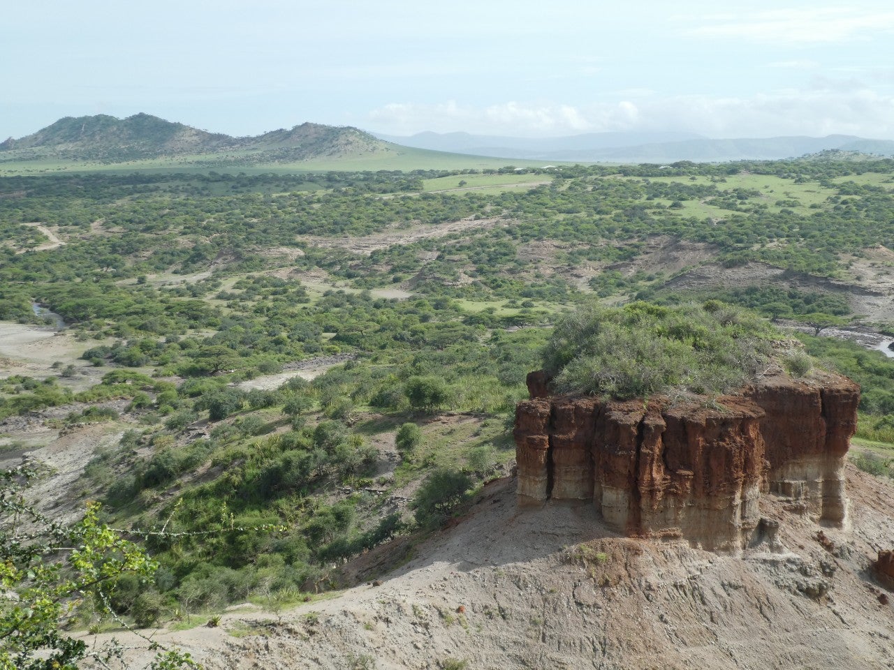 Olduvai Gorge, an important archaeological site in northern Tanzania.