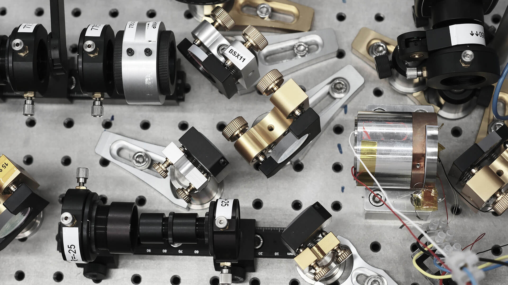 The squeezer - an optical parametric oscillator (OPO) that uses a nonlinear crystal inside an optical cavity to manipulate the quantum fluctuations of light. - is responsible for the entanglement.