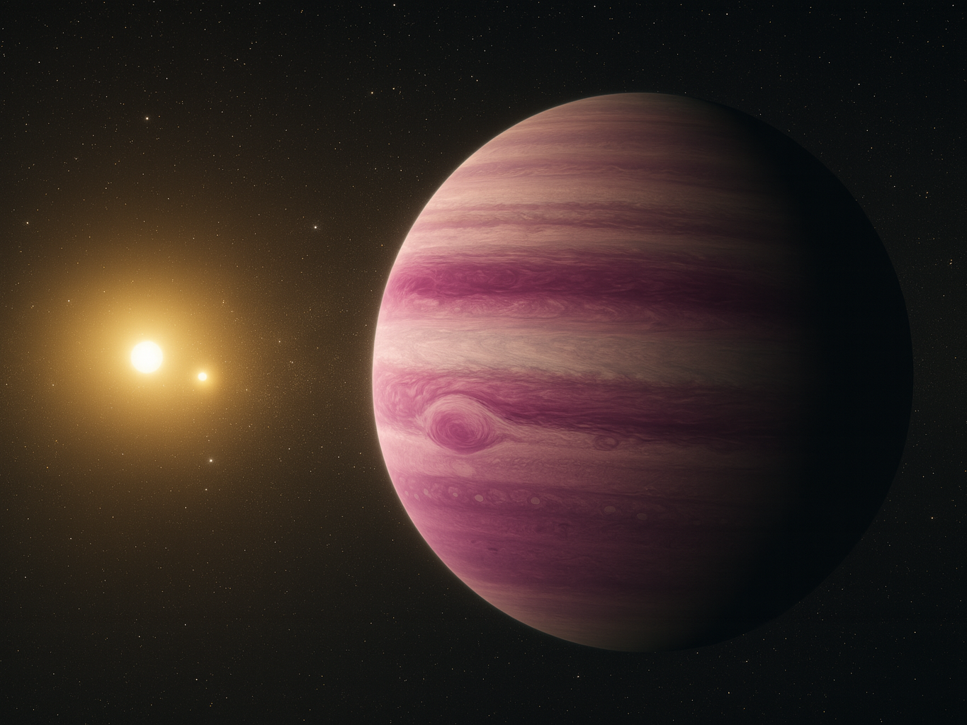 Astronomers spot closest giant planet orbiting binary stars ever