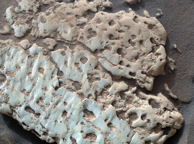 Raining Rocks Mars White rocks on Mars point to ancient rainfall and a wetter planet - The ...