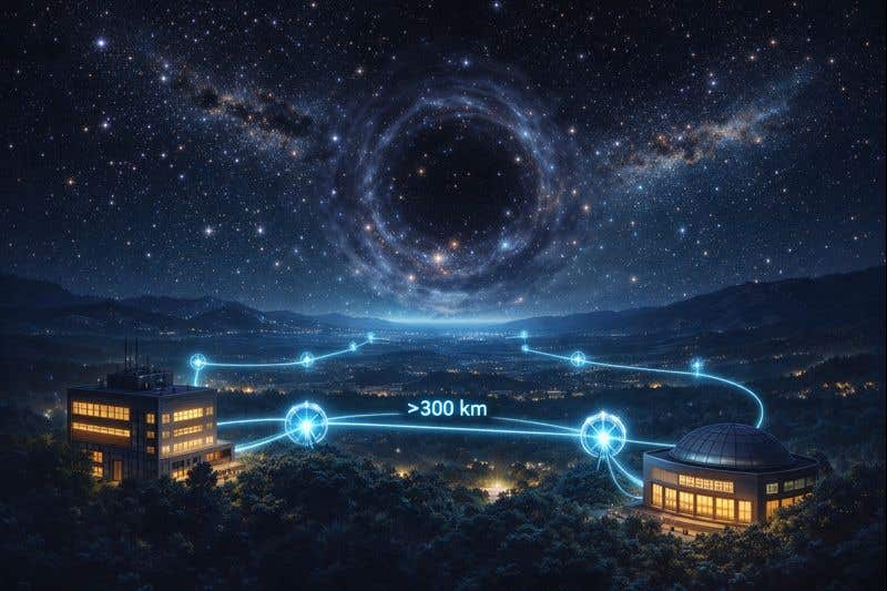 Chinese scientists built the first quantum sensor network to hunt axion dark matter, setting record laboratory limits.