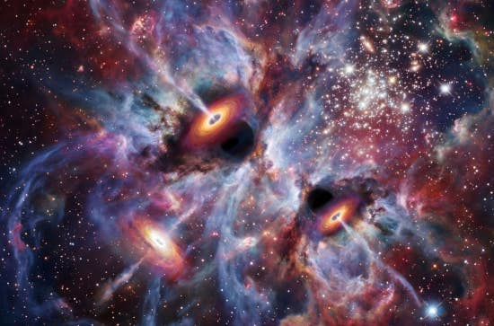 Maynooth University simulations show rare feeding bursts let early light-seed black holes grow into cosmic giants.