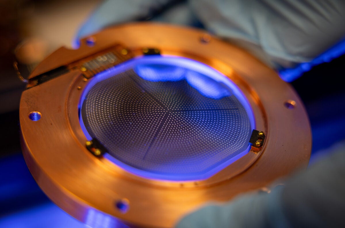 A MINER detector that is used to search for low-energy neutrinos at the Texas A&M TRIGA reactor. This sapphire detector can be used for both dark matter searches and for detection of reactor neutrinos that can not only provide evidence of new physics but also enable nuclear non-proliferation.