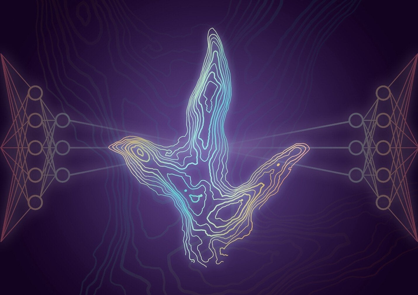 Scan of a dinosaur footprint from the Jurassic age, Isle of Skye, Scotland. 