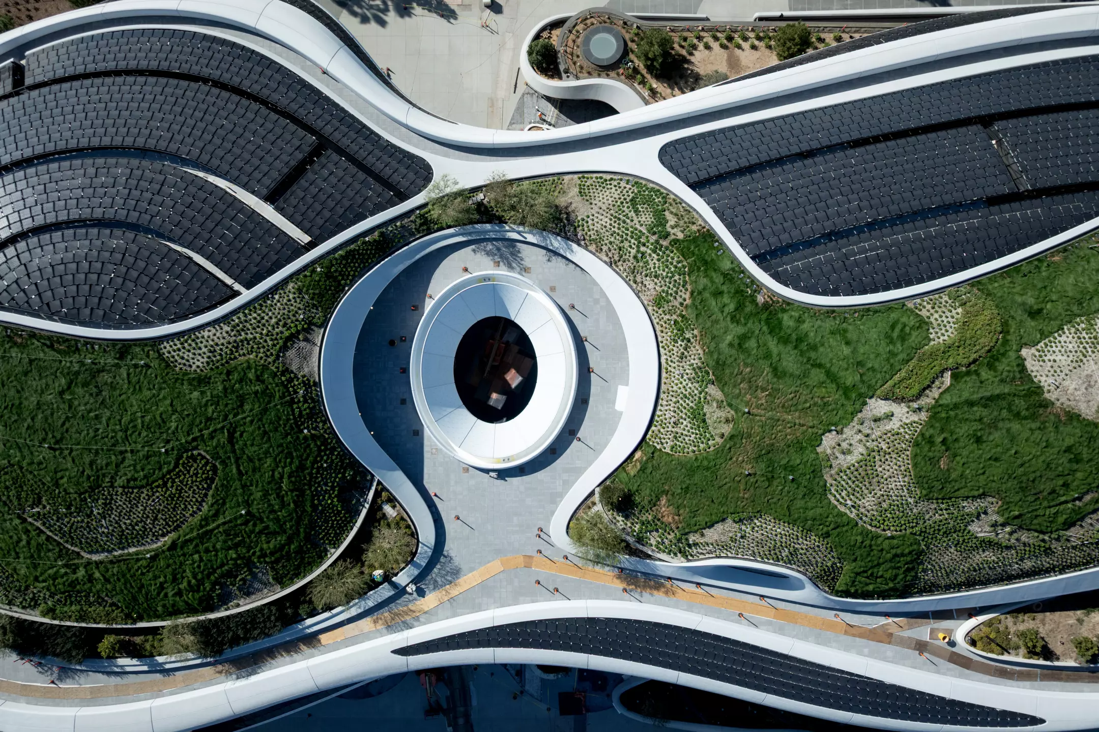 Garden installed on the roof of the museum.
