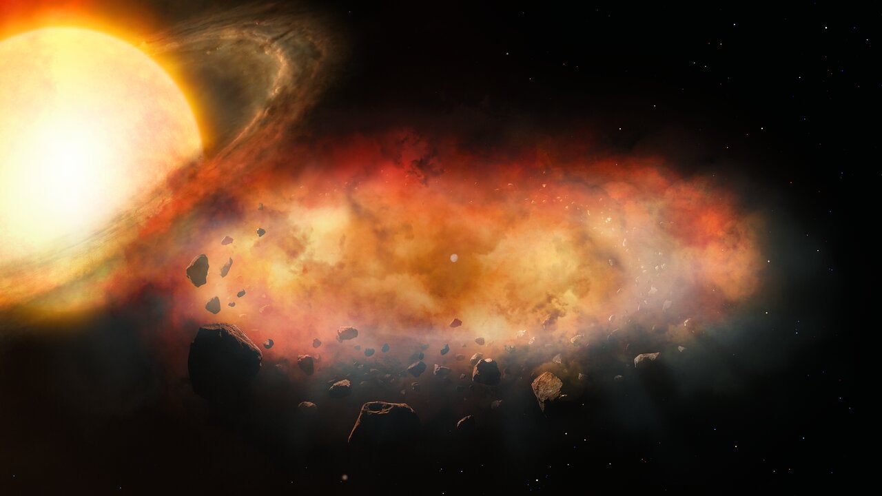 Sun-like star's nine-month eclipse exposes a violent planetary