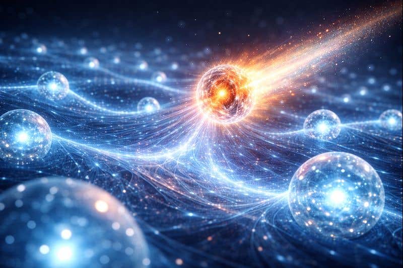 A new theory from Heidelberg University shows how quasiparticles emerge and vanish as particle motion changes.
