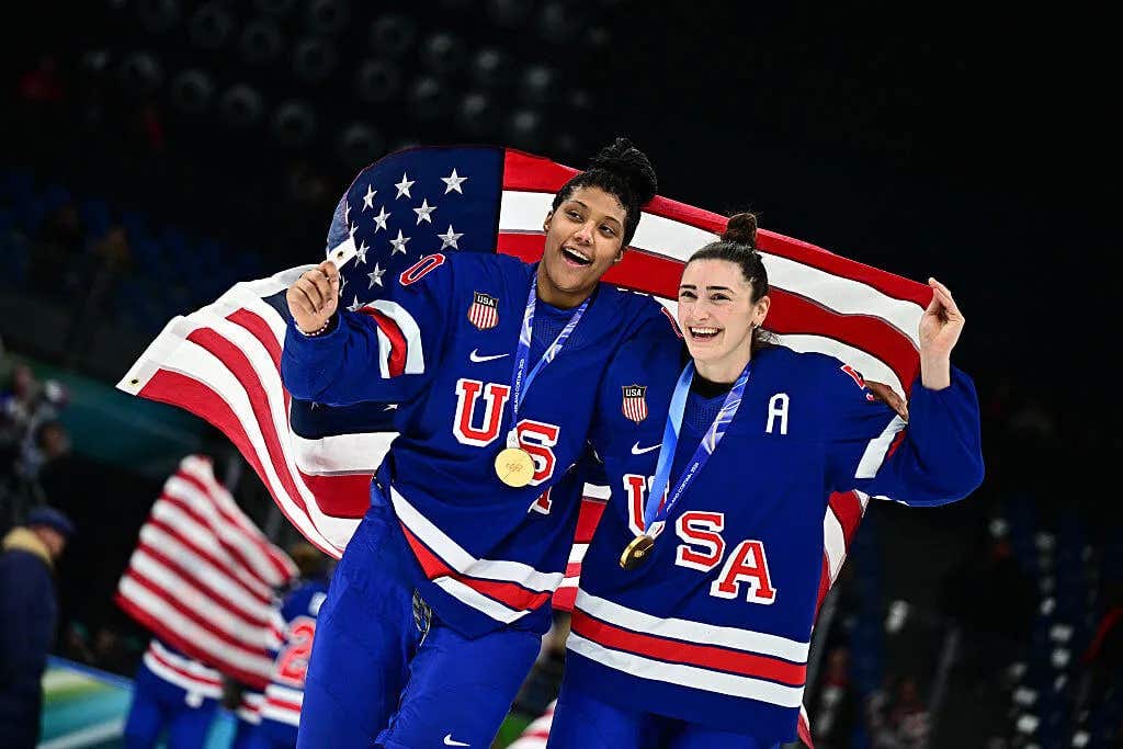 Family support and community donations helped Laila Edwards make Olympic history in women’s hockey.