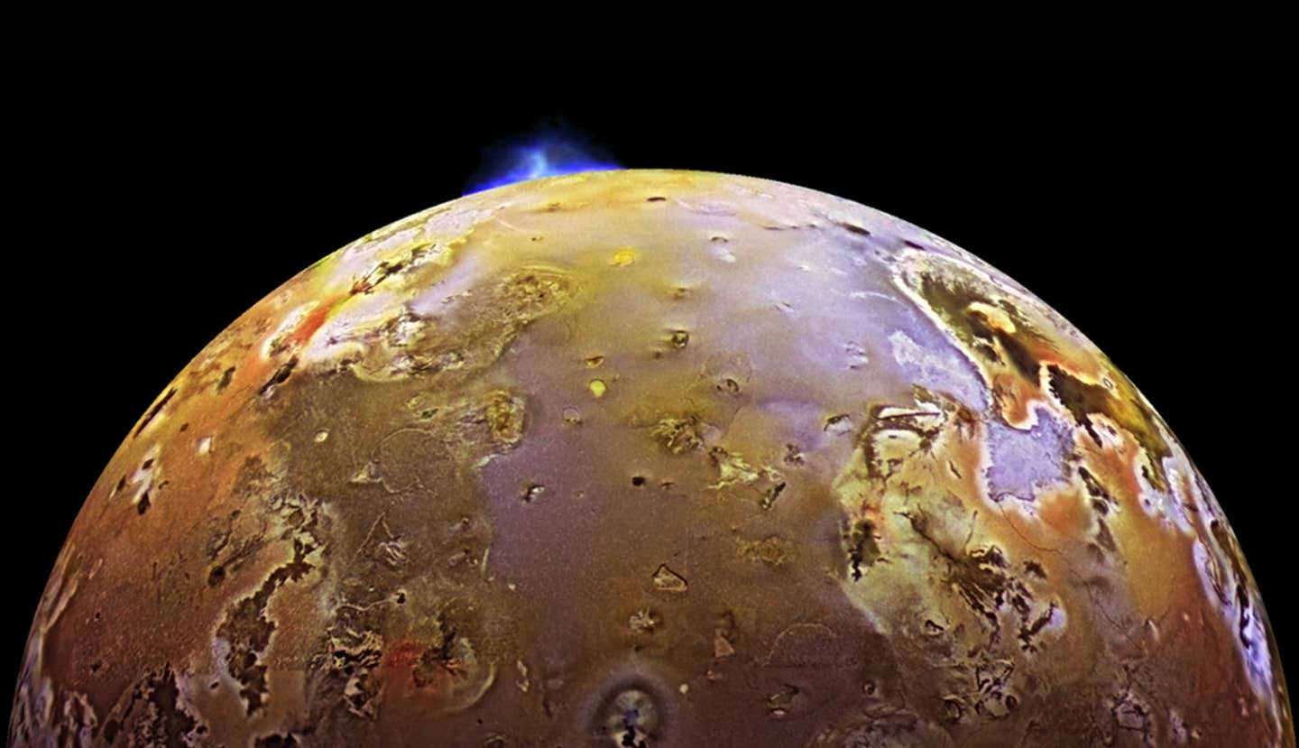 NASA’s Juno spacecraft captured the most powerful volcanic eruption ever seen on Jupiter’s moon Io.