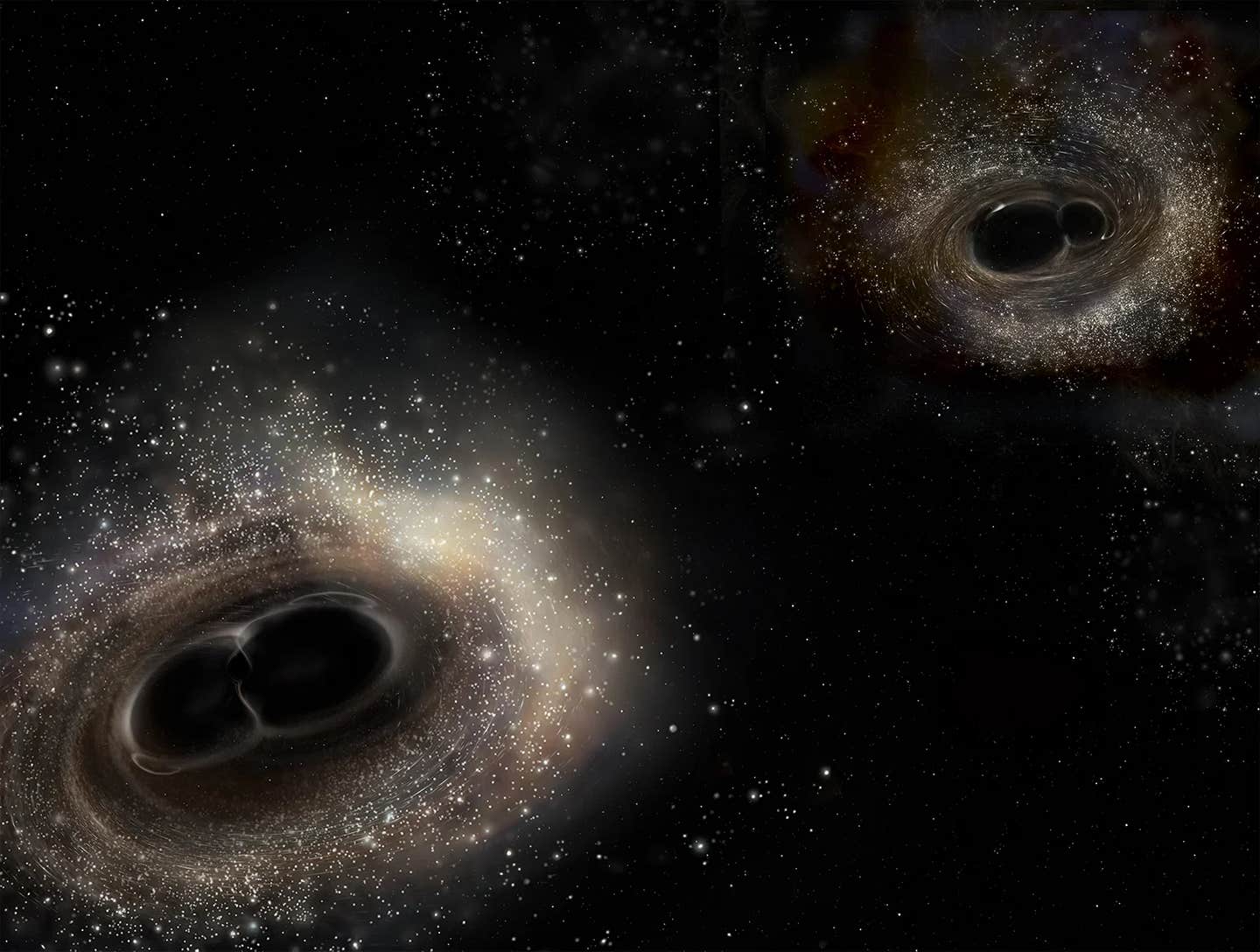 A new idea suggests hidden supermassive black hole pairs could reveal themselves through repeating, magnified flashes of starlight.