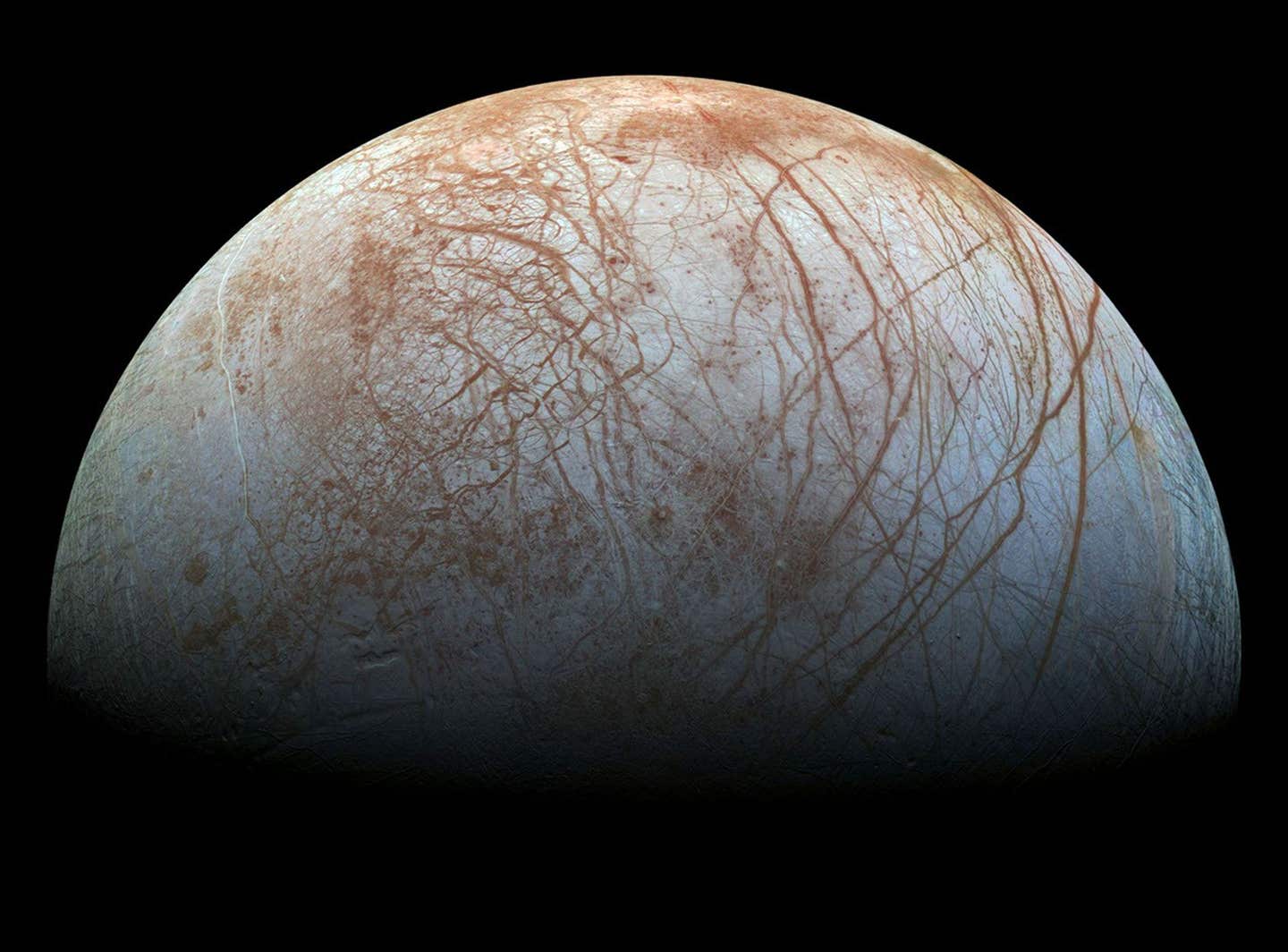 New research shows salty ice on Jupiter’s moon Europa may sink, carrying nutrients to its hidden ocean and boosting life prospects.