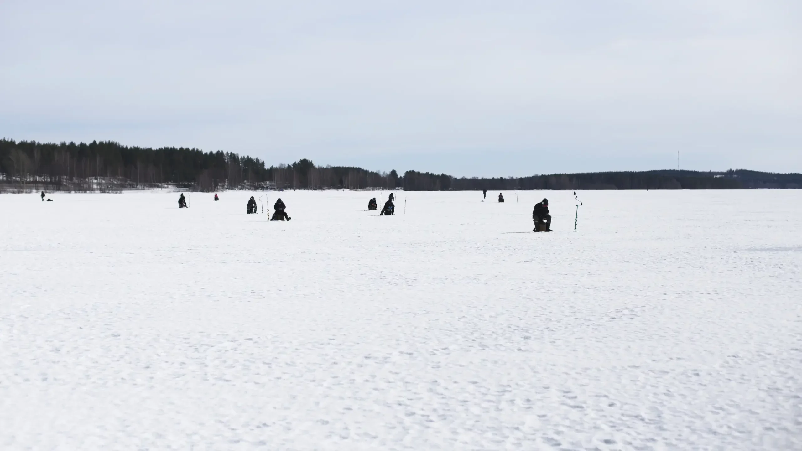 Unusual setting: To study human decision-making behavior, an international team of researchers organized ice fishing competitions.