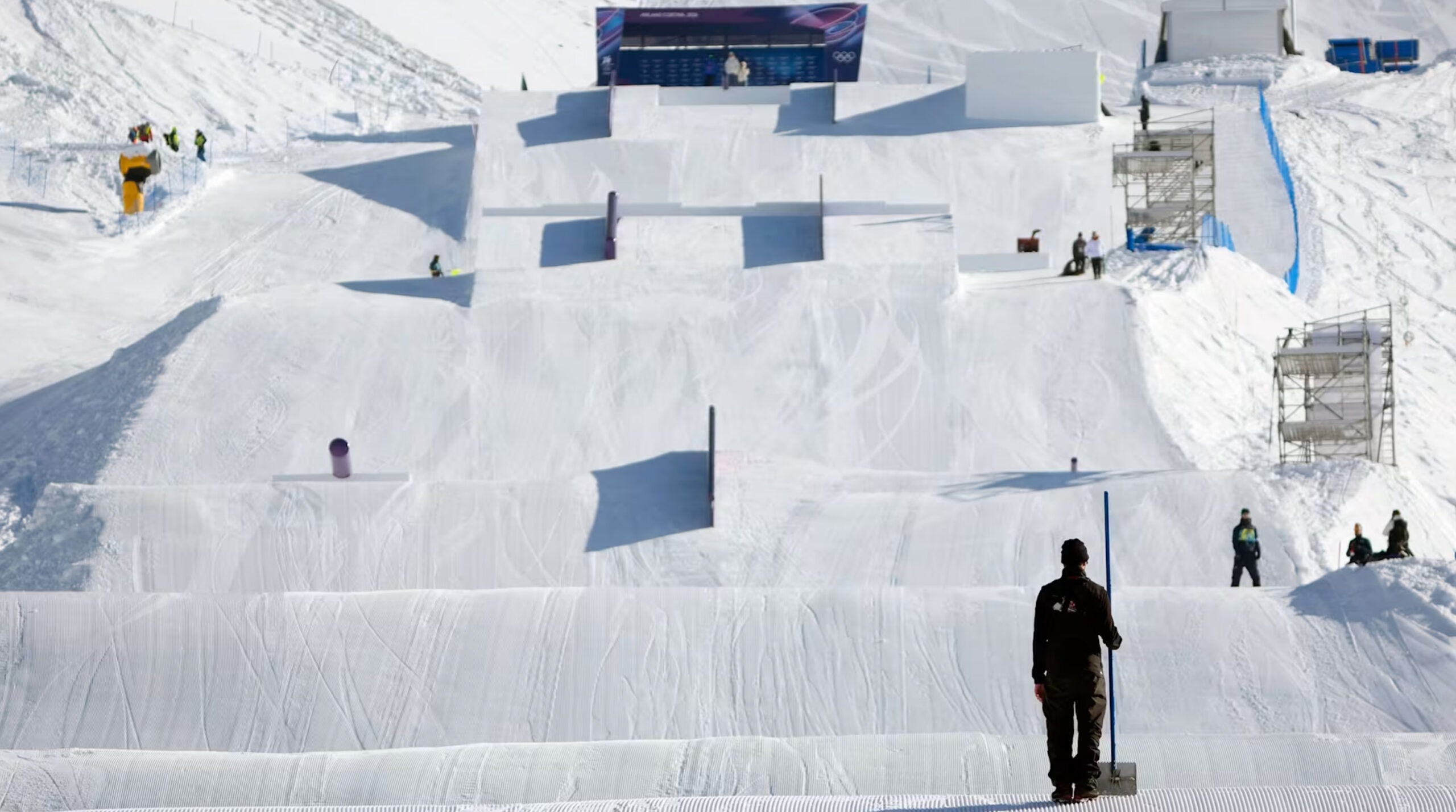 Snowmaking is limited to what’s needed for safe competition, using upgraded systems that cut energy and water waste.