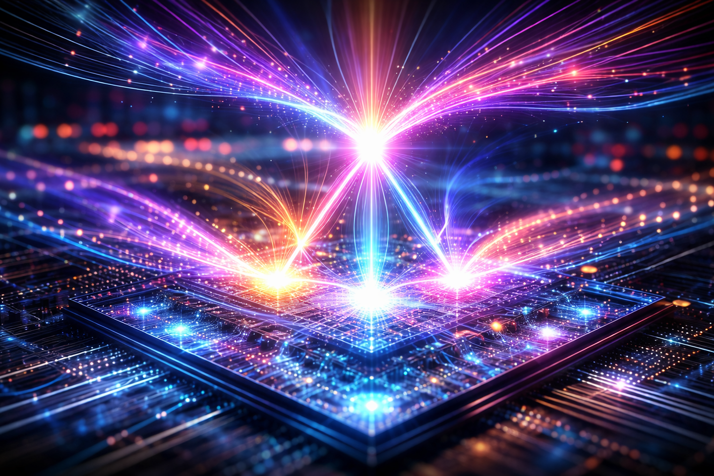 Quantum interference in photonic chips can mimic Hopfield associative memory, and it hits a spin-glass blackout limit.