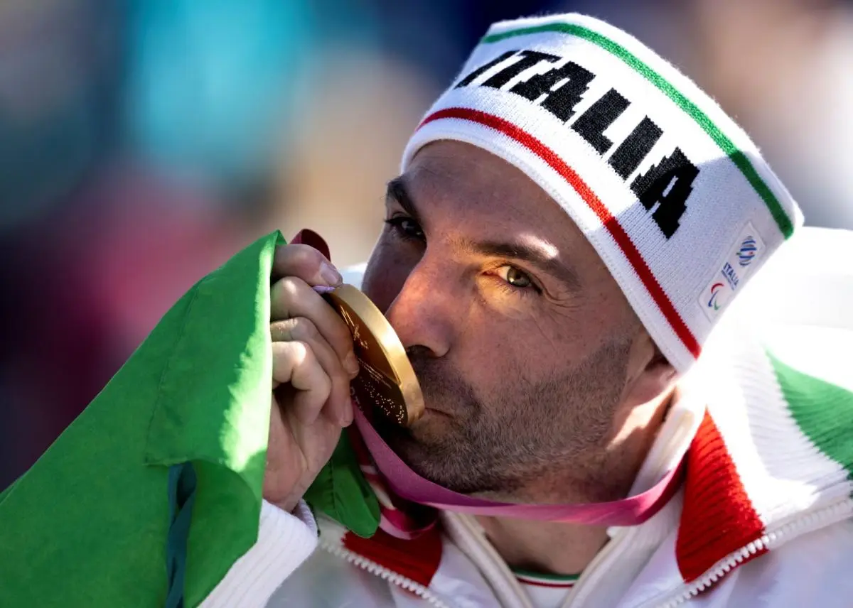 Emanuel Perathoner stood on top of a Paralympic podium in Cortina on March 8, gold medal around his neck. 