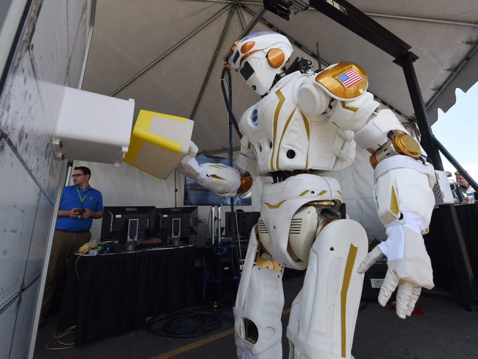 As the project evolved, so did the development of Valkyrie's walking and manipulation abilities.