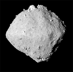 Image sequence showing the rotation of Ryugu