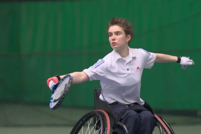 Coleman has risen to the top ranks of wheelchair tennis. 