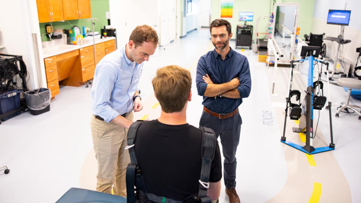Jonathan Calvert (left) is lead author of the research. David Borton (right) is the senior author.