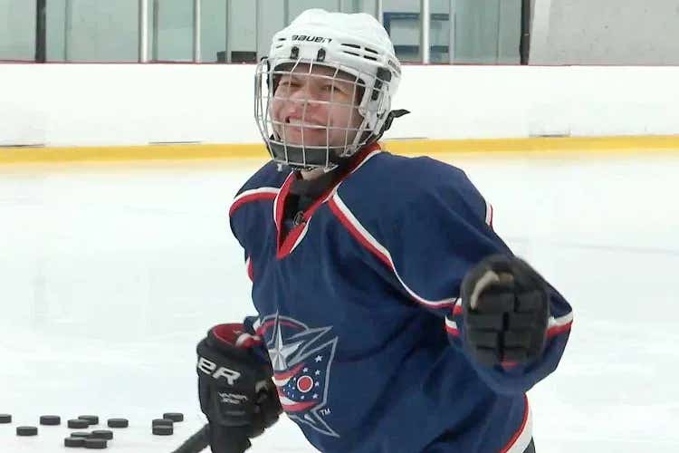 Maria Baum was born with Williams syndrome and told she'd never walk properly. At 22, she plays ice hockey every Saturday in Columbus, Ohio.