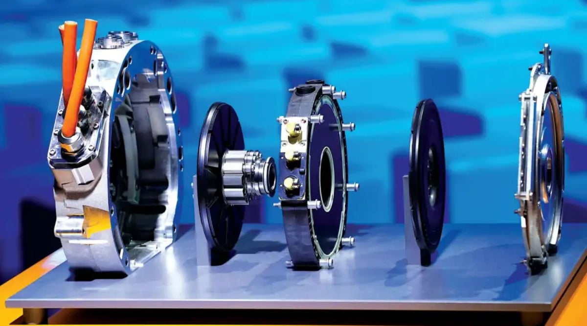 Breakdown of an axial flux electric motor.
