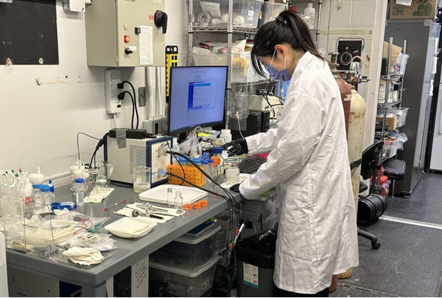 Dr. Wu demonstrates a way to tackle plastic pollution while simultaneously producing valuable chemicals.