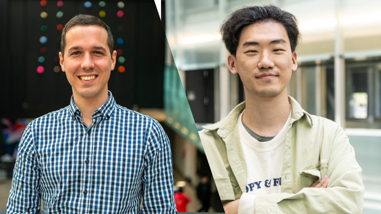 Ruolin Liu, a PhD student at Perimeter and Waterloo, and Dr. Jerome Quintin, a lecturer at l’École de technologie supérieure and former postdoctoral scholar at Perimeter and Waterloo