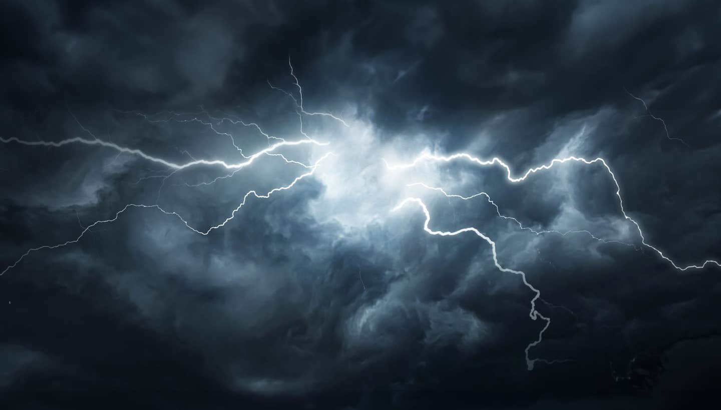 Penn State scientists demonstrate that lightning-like electrical discharges can occur inside solid materials, not just in storm clouds.