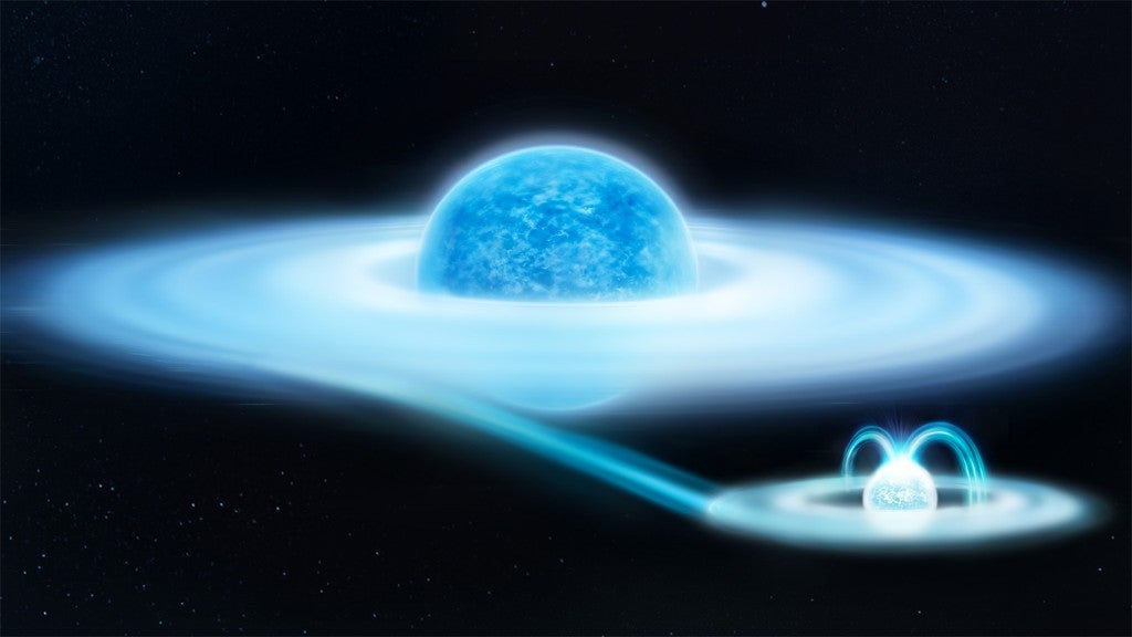 Illustration of the Gamma Cas system.