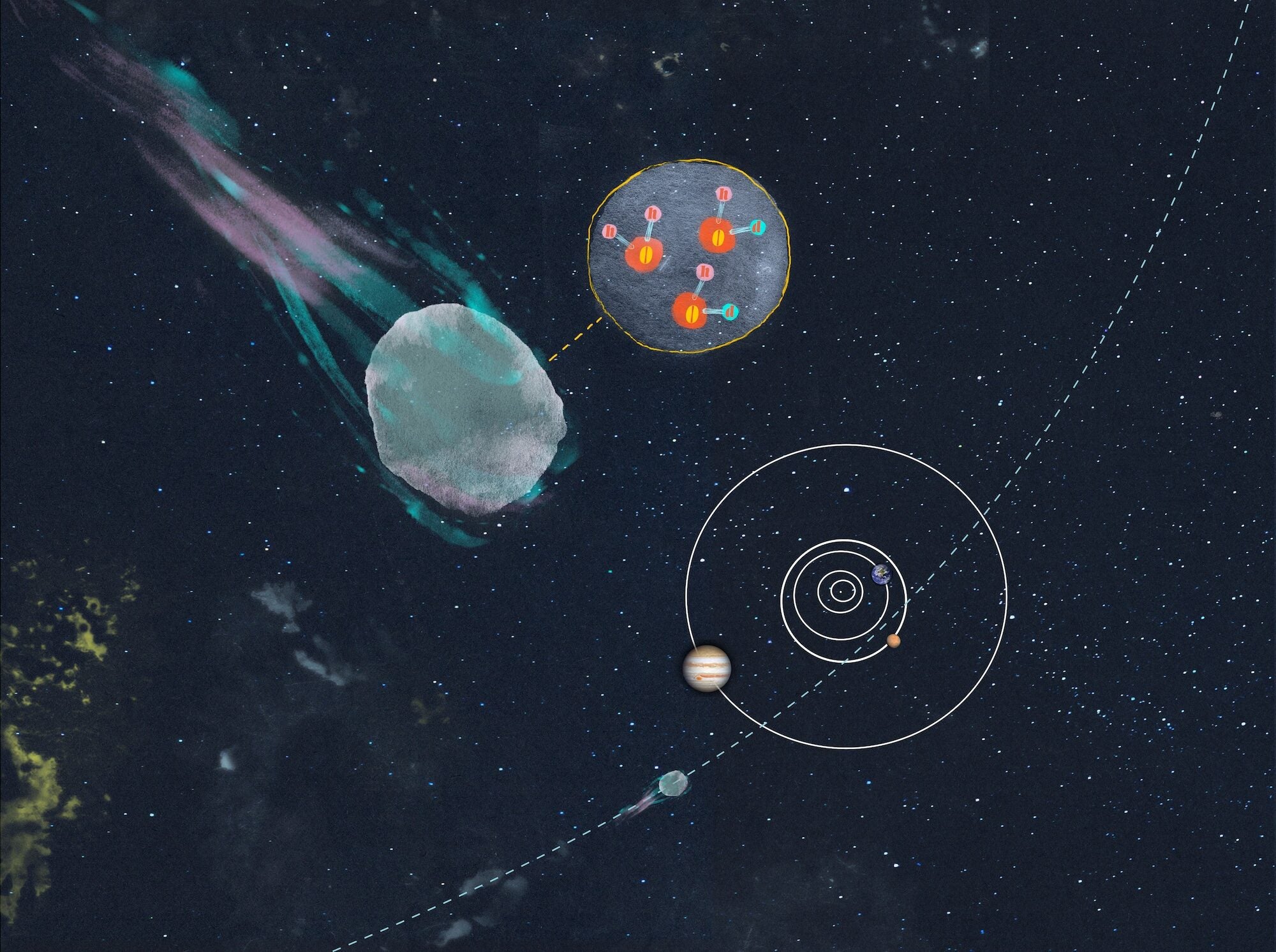 Astronomers studying the interstellar comet found that its water is packed with an unusually heavy form of hydrogen called deuterium.