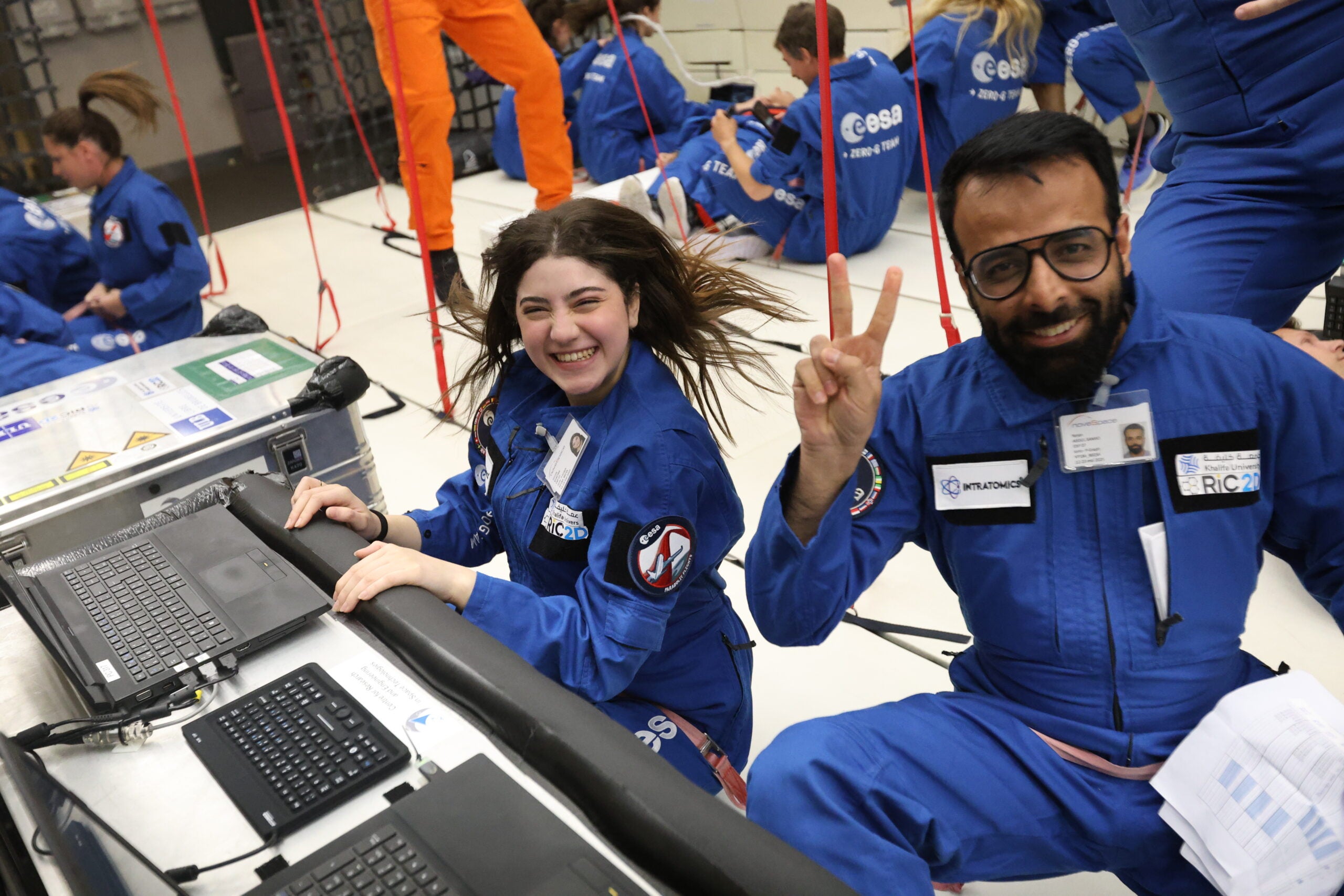 Graphene experiment on parabolic flight