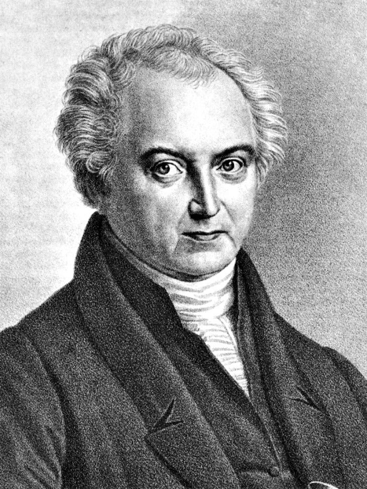 ortrait of the german astronomer Heinrich Wilhelm Matthias Olbers (lithography by Rudolf Suhrlandt)